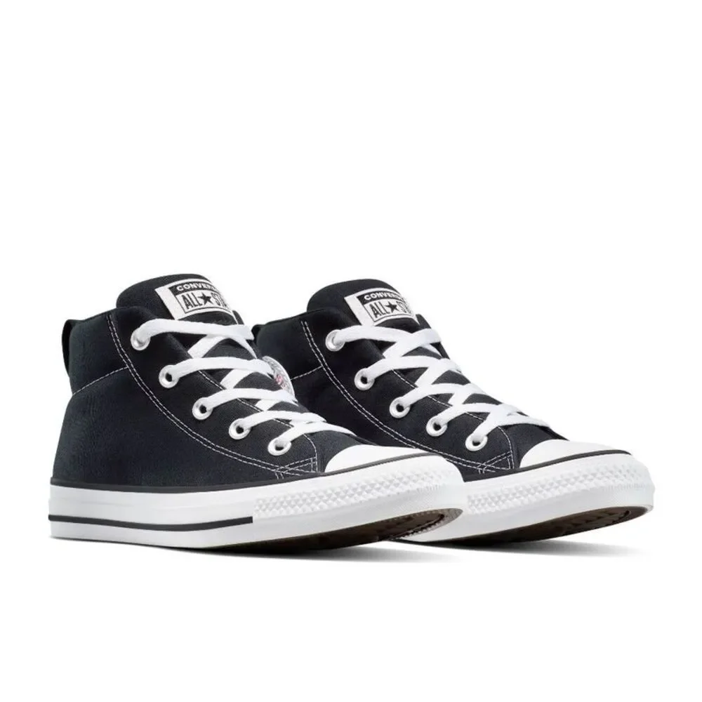 Converse -  Adult Street Mid Sneakers - Black M 9.5/  Black - Picture 2 of 4